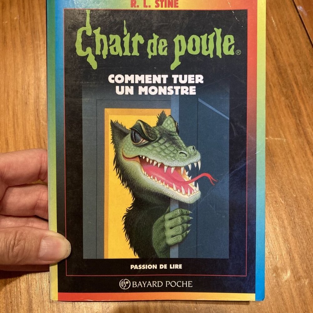 French R.L. STINE Chair de Poule Comment Tuer Un Monster #34 SC 1997 Ages 9-10